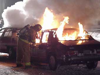 car fire